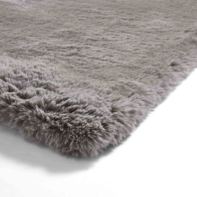 Super Teddy Super Soft Plush Hi Pile Silky Faux Fur Shaggy Grey Rug-Think Rugs-Rug Love - The Most Loved Rug Store