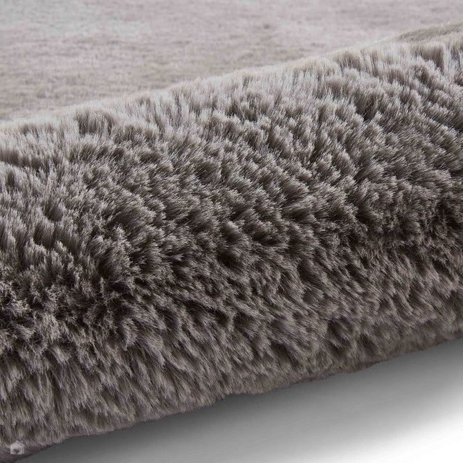 Super Teddy Super Soft Plush Hi Pile Silky Faux Fur Shaggy Grey Rug-Think Rugs-Rug Love - The Most Loved Rug Store