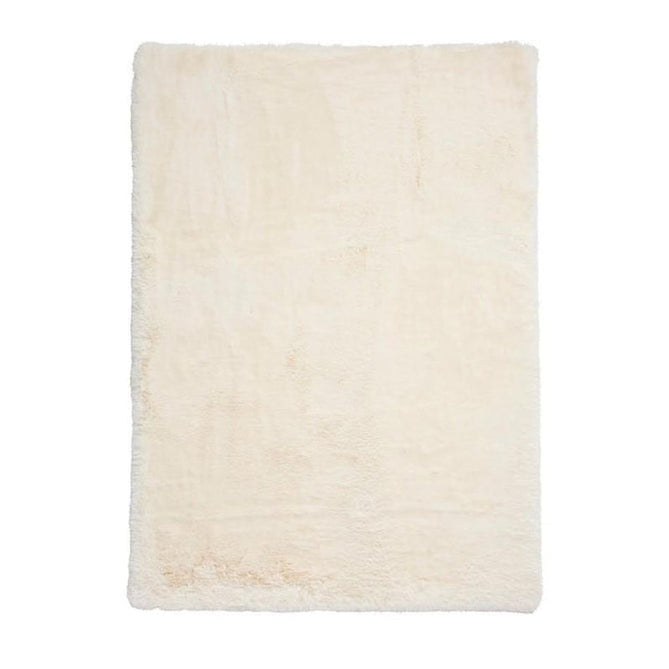 Super Teddy Super Soft Plush Hi Pile Silky Faux Fur Shaggy Ivory Rug-Think Rugs-Rug Love - The Most Loved Rug Store