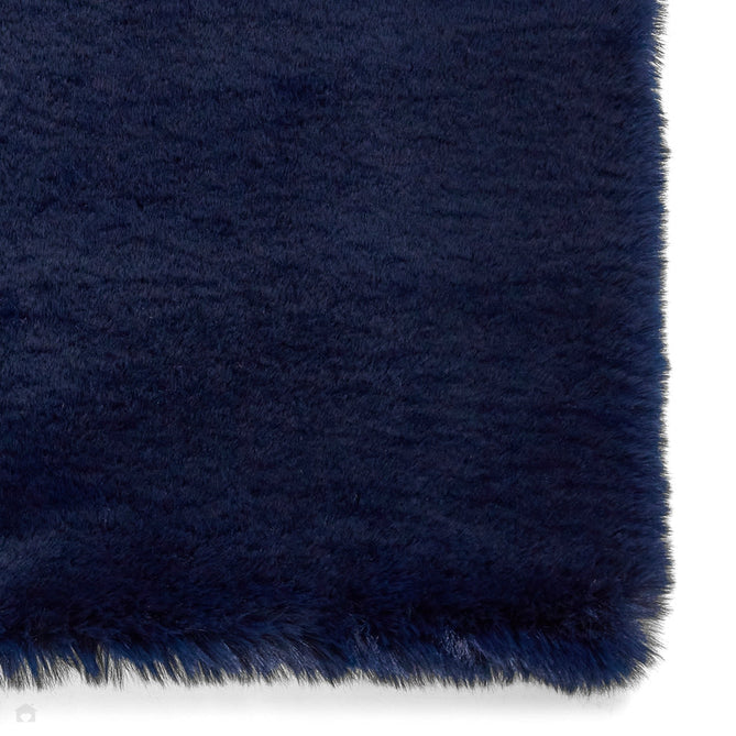 Super Teddy Super Soft Plush Hi Pile Silky Faux Fur Shaggy Navy Rug-Think Rugs-Rug Love - The Most Loved Rug Store