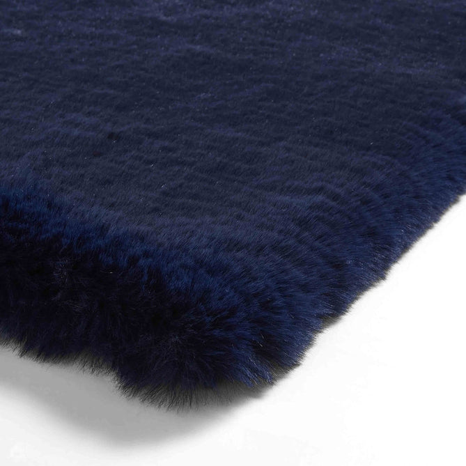 Super Teddy Super Soft Plush Hi Pile Silky Faux Fur Shaggy Navy Rug-Think Rugs-Rug Love - The Most Loved Rug Store