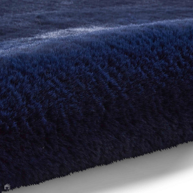 Super Teddy Super Soft Plush Hi Pile Silky Faux Fur Shaggy Navy Rug-Think Rugs-Rug Love - The Most Loved Rug Store