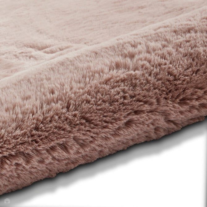 Super Teddy Super Soft Plush Hi Pile Silky Faux Fur Shaggy Rose Rug-Think Rugs-Rug Love - The Most Loved Rug Store