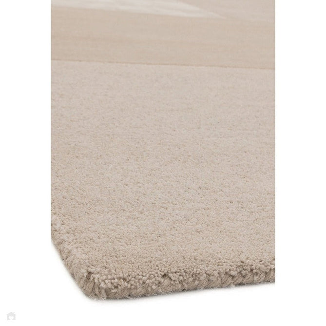 Tate Modern Plain Geometric Tonal Textures Hand-Carved High-Density Wool&Viscose Ivory Rug-Asiatic Carpets-Rug Love - The Most Loved Rug Store