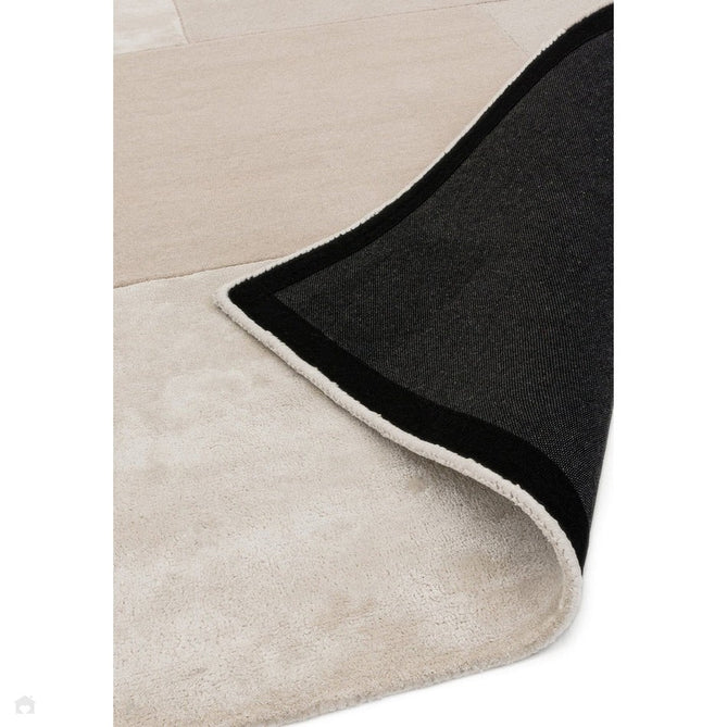 Tate Modern Plain Geometric Tonal Textures Hand-Carved High-Density Wool&Viscose Ivory Rug-Asiatic Carpets-Rug Love - The Most Loved Rug Store