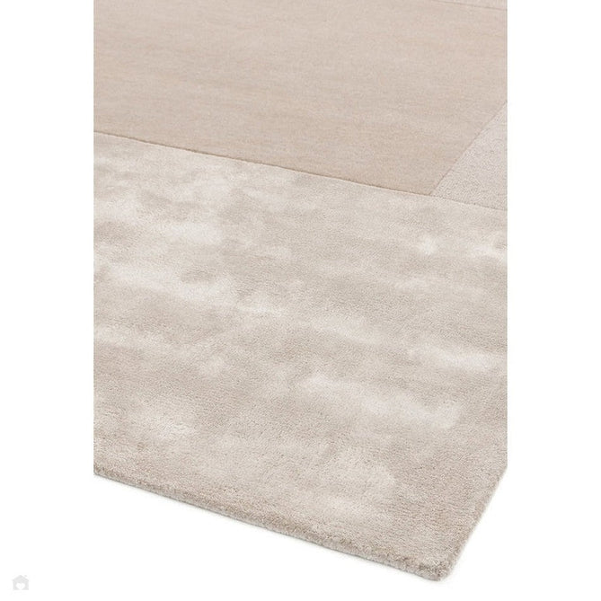 Tate Modern Plain Geometric Tonal Textures Hand-Carved High-Density Wool&Viscose Ivory Rug-Asiatic Carpets-Rug Love - The Most Loved Rug Store