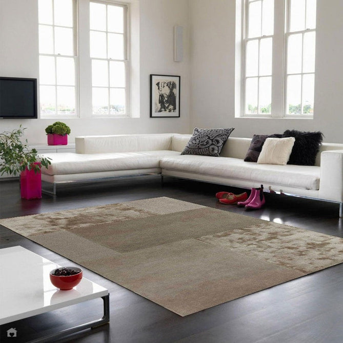 Tate Modern Plain Geometric Tonal Textures Hand-Carved High-Density Wool&Viscose Smoke Rug-Asiatic Carpets-Rug Love - The Most Loved Rug Store