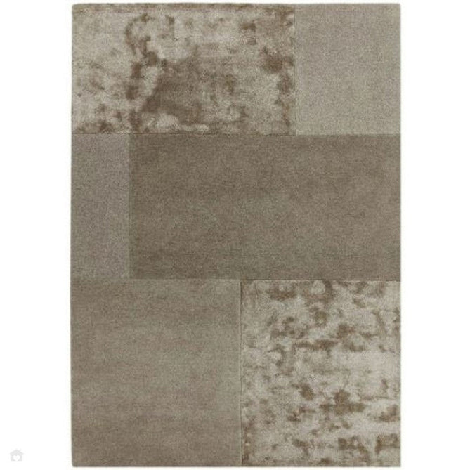 Tate Modern Plain Geometric Tonal Textures Hand-Carved High-Density Wool&Viscose Smoke Rug-Asiatic Carpets-Rug Love - The Most Loved Rug Store