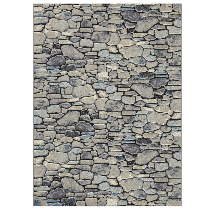 Terra Nova Pebble Modern Durable Stain-Resistant Weatherproof Flatweave In-Outdoor Grey/Charcoal/Cream Rug-Oriental Weavers-Rug Love - The Most Loved Rug Store