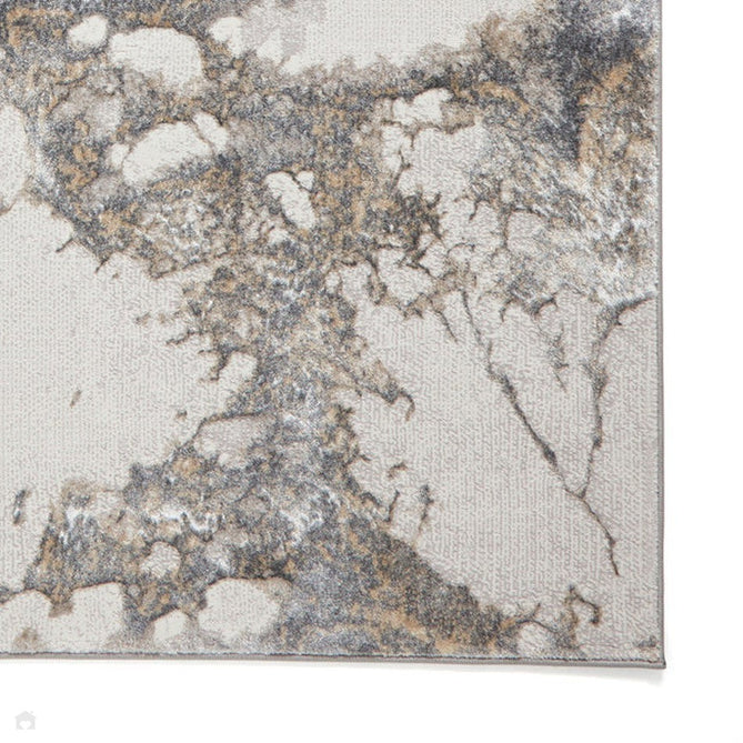 Tidal TL447 Modern Abstract Distressed Metallic Shimmer Soft Smooth Textured Polyester Flatpile Silver/Dark Grey Rug-Think Rugs-Rug Love - The Most Loved Rug Store