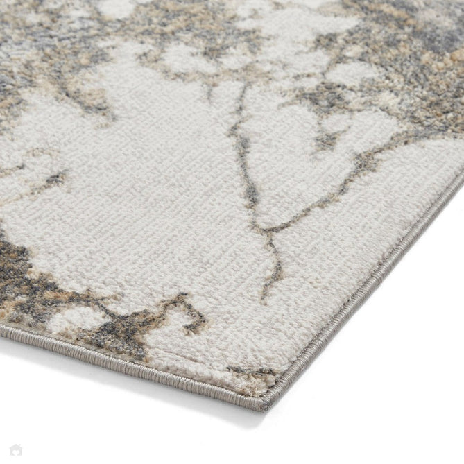 Tidal TL447 Modern Abstract Distressed Metallic Shimmer Soft Smooth Textured Polyester Flatpile Silver/Dark Grey Rug-Think Rugs-Rug Love - The Most Loved Rug Store