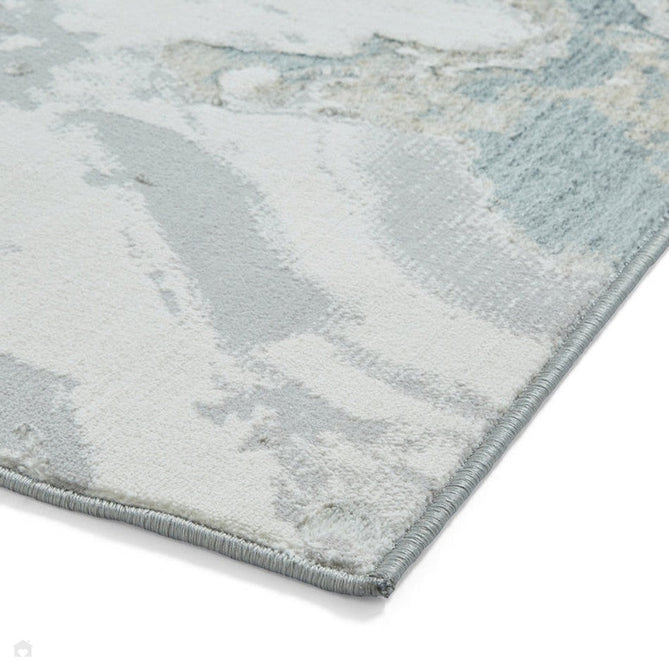 Tidal TL837 Modern Abstract Distressed Metallic Shimmer Soft Smooth Textured Polyester Flatpile Silver/Beige Rug-Think Rugs-Rug Love - The Most Loved Rug Store