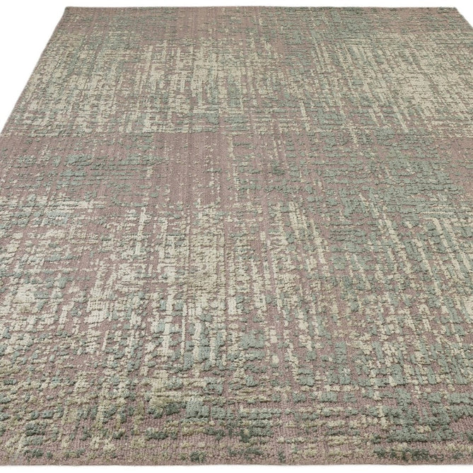 Torino Modern Abstract Distressed Shimmer Tonal Textured Hi-Low Soft Wool Loop & Viscose Flatweave Forest Green Rug-Asiatic Carpets-Rug Love - The Most Loved Rug Store