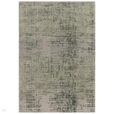 Torino Modern Abstract Distressed Shimmer Tonal Textured Hi-Low Soft Wool Loop & Viscose Flatweave Forest Green/Beige/Light Green Rug