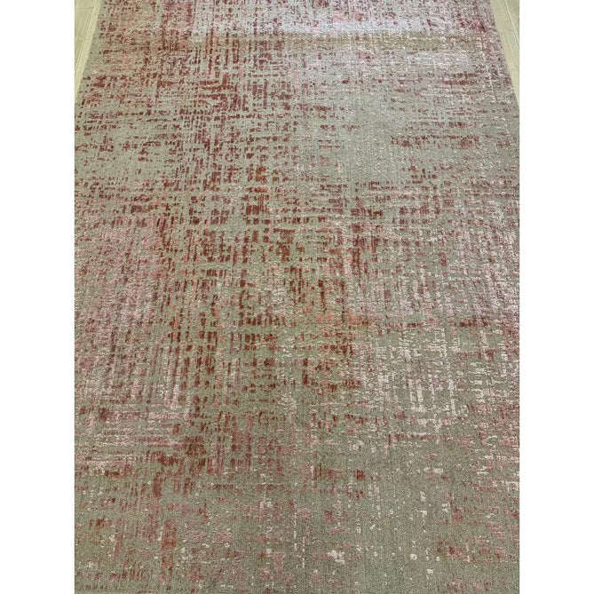 Torino Modern Abstract Distressed Shimmer Tonal Textured Hi-Low Soft Wool Loop & Viscose Flatweave Terracotta/Soft Taupe/Soft Pink Rug-Asiatic Carpets-Rug Love - The Most Loved Rug Store