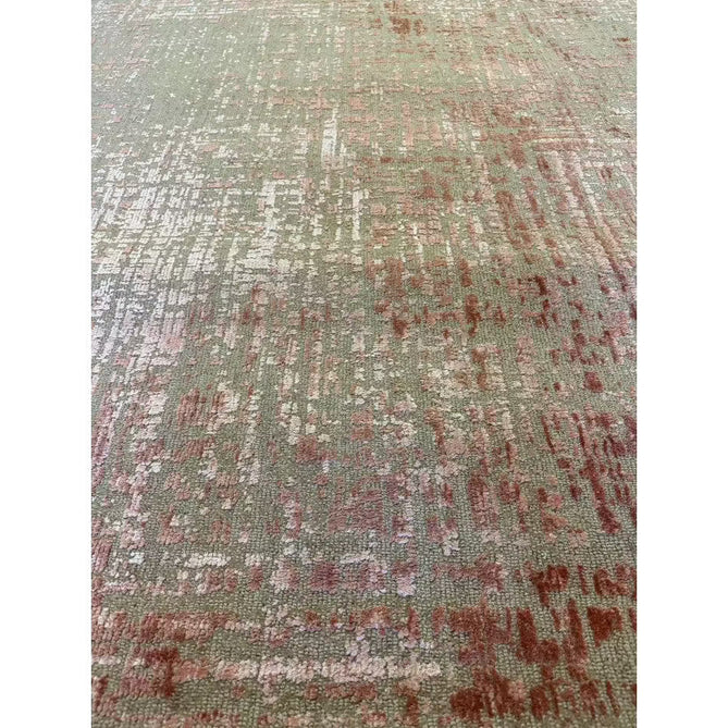 Torino Modern Abstract Distressed Shimmer Tonal Textured Hi-Low Soft Wool Loop & Viscose Flatweave Terracotta/Soft Taupe/Soft Pink Rug-Asiatic Carpets-Rug Love - The Most Loved Rug Store