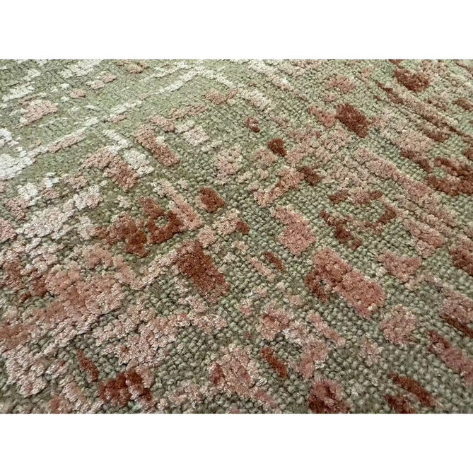 Torino Modern Abstract Distressed Shimmer Tonal Textured Hi-Low Soft Wool Loop & Viscose Flatweave Terracotta/Soft Taupe/Soft Pink Rug-Asiatic Carpets-Rug Love - The Most Loved Rug Store