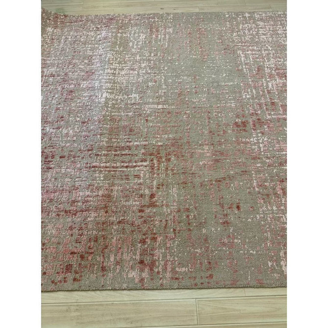 Torino Modern Abstract Distressed Shimmer Tonal Textured Hi-Low Soft Wool Loop & Viscose Flatweave Terracotta/Soft Taupe/Soft Pink Rug-Asiatic Carpets-Rug Love - The Most Loved Rug Store