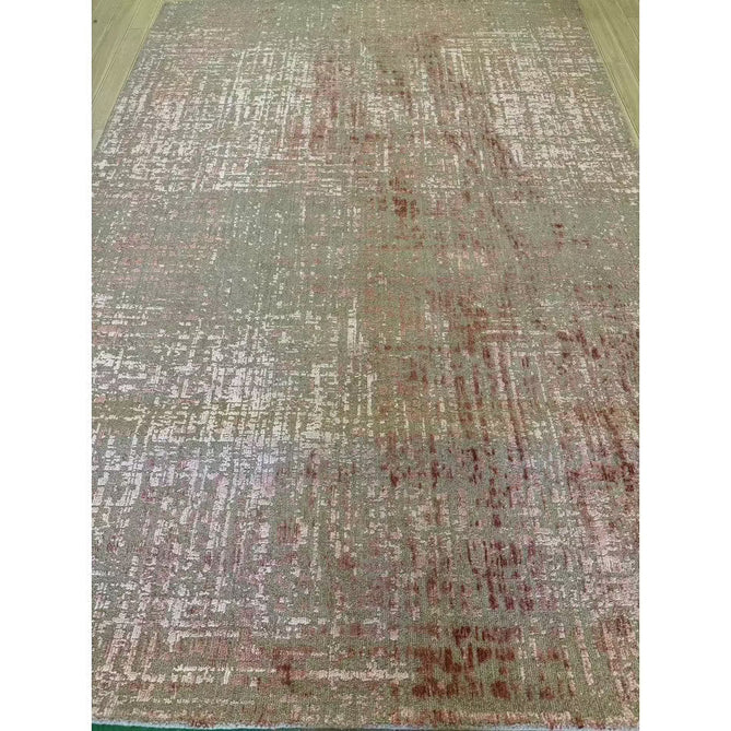 Torino Modern Abstract Distressed Shimmer Tonal Textured Hi-Low Soft Wool Loop & Viscose Flatweave Terracotta/Soft Taupe/Soft Pink Rug-Asiatic Carpets-Rug Love - The Most Loved Rug Store