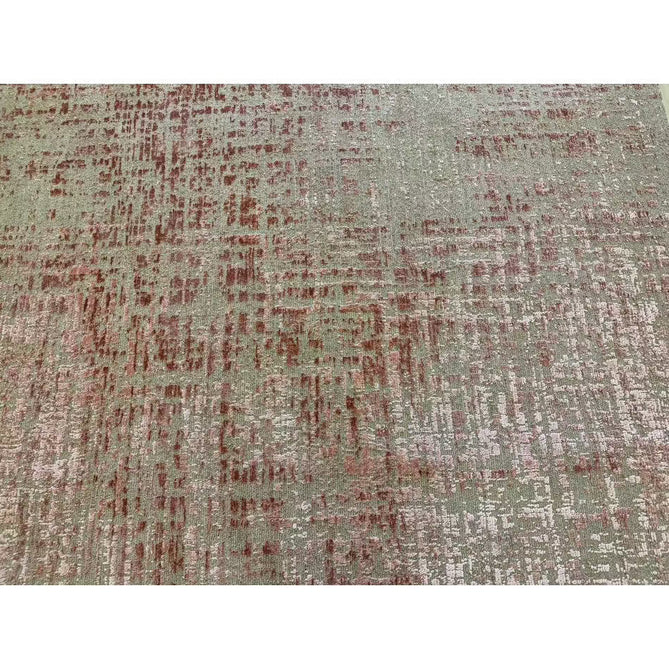 Torino Modern Abstract Distressed Shimmer Tonal Textured Hi-Low Soft Wool Loop & Viscose Flatweave Terracotta/Soft Taupe/Soft Pink Rug-Asiatic Carpets-Rug Love - The Most Loved Rug Store