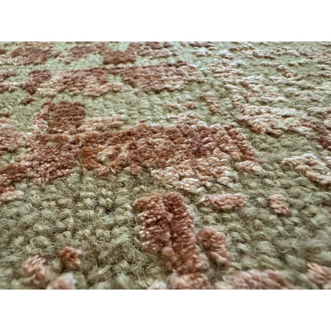 Torino Modern Abstract Distressed Shimmer Tonal Textured Hi-Low Soft Wool Loop & Viscose Flatweave Terracotta/Soft Taupe/Soft Pink Rug-Asiatic Carpets-Rug Love - The Most Loved Rug Store