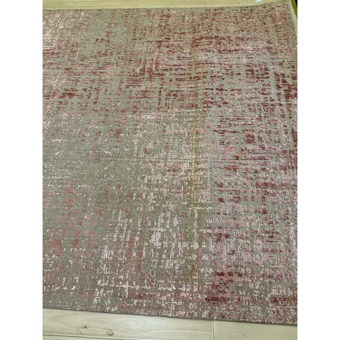 Torino Modern Abstract Distressed Shimmer Tonal Textured Hi-Low Soft Wool Loop & Viscose Flatweave Terracotta/Soft Taupe/Soft Pink Rug-Asiatic Carpets-Rug Love - The Most Loved Rug Store