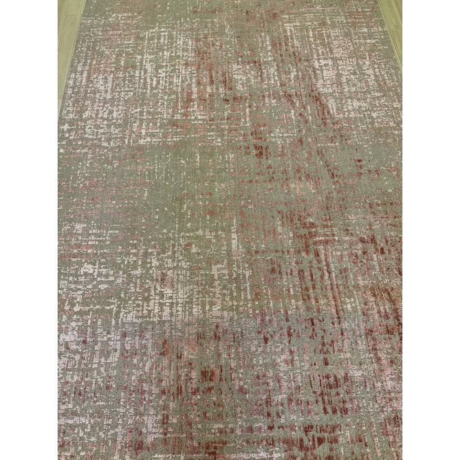 Torino Modern Abstract Distressed Shimmer Tonal Textured Hi-Low Soft Wool Loop & Viscose Flatweave Terracotta/Soft Taupe/Soft Pink Rug-Asiatic Carpets-Rug Love - The Most Loved Rug Store