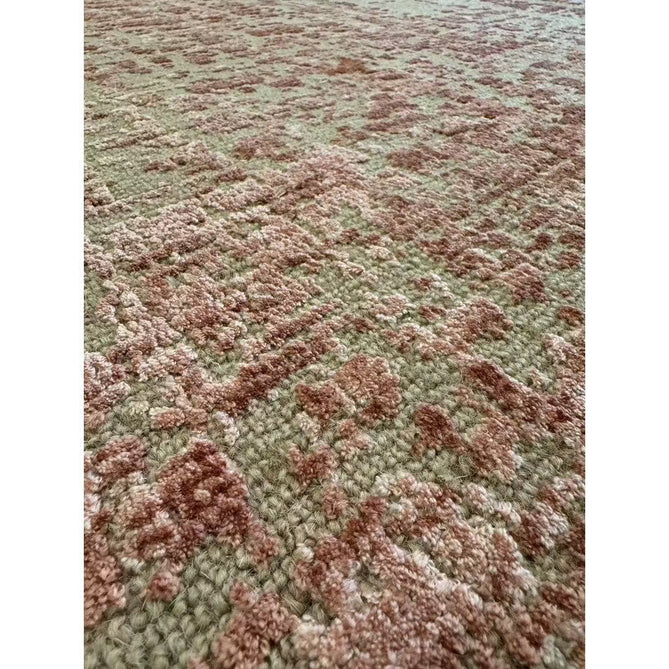 Torino Modern Abstract Distressed Shimmer Tonal Textured Hi-Low Soft Wool Loop & Viscose Flatweave Terracotta/Soft Taupe/Soft Pink Rug-Asiatic Carpets-Rug Love - The Most Loved Rug Store