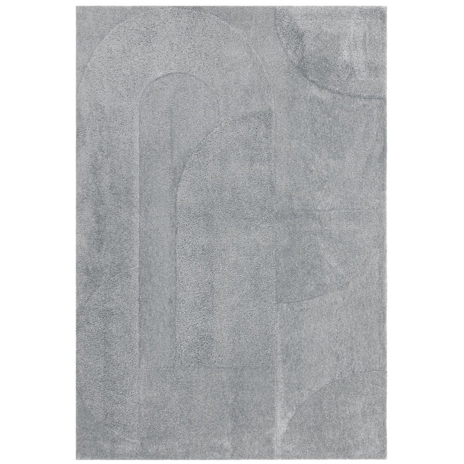 Tova Modern Plain Carved Geometric Hi-Low Textured Soft-Touch Polyester Blue Rug-Asiatic Carpets-Rug Love - The Most Loved Rug Store