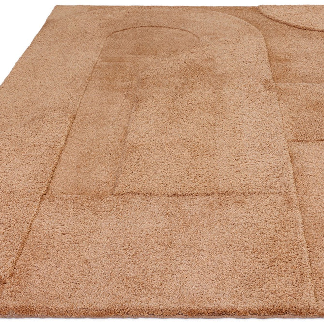 Tova Modern Plain Carved Geometric Hi-Low Textured Soft-Touch Polyester Clay Rug-Asiatic Carpets-Rug Love - The Most Loved Rug Store