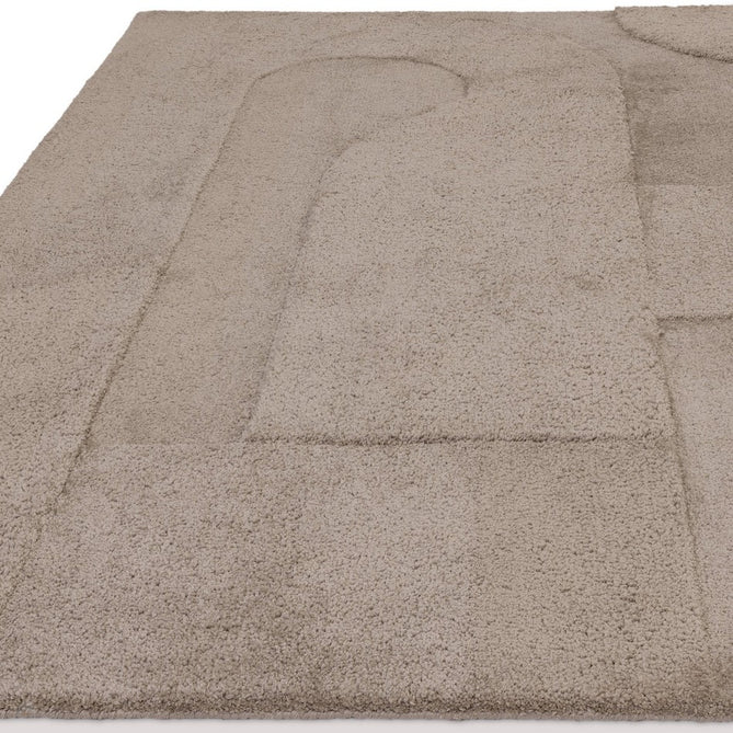 Tova Modern Plain Carved Geometric Hi-Low Textured Soft-Touch Polyester Moleskin Rug-Asiatic Carpets-Rug Love - The Most Loved Rug Store