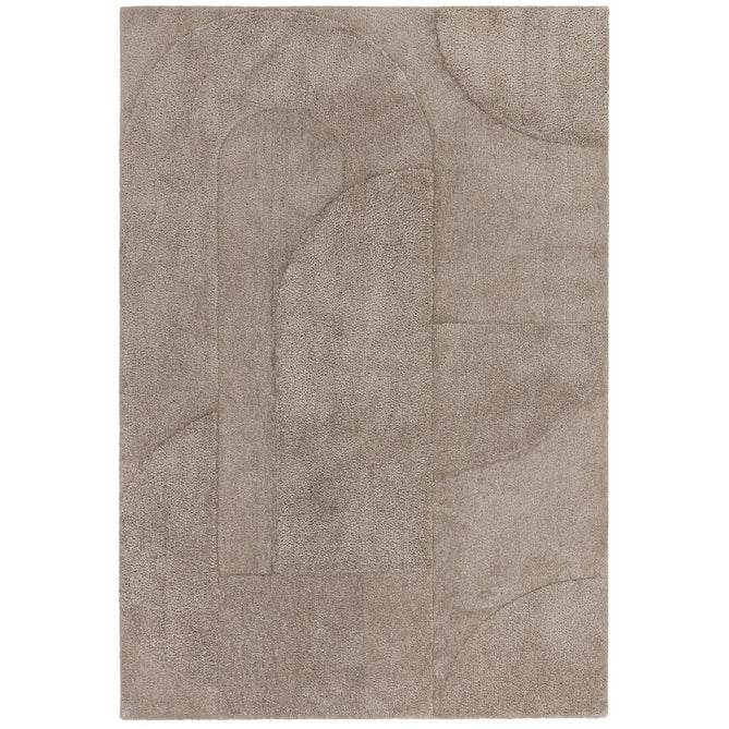 Tova Modern Plain Carved Geometric Hi-Low Textured Soft-Touch Polyester Moleskin Rug-Asiatic Carpets-Rug Love - The Most Loved Rug Store