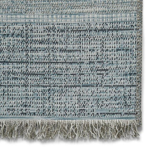 Tweed 9743 Durable Stain-Resistant Weatherproof Flatweave In-Outdoor Beige/Blue Rug-Think Rugs-Rug Love - The Most Loved Rug Store