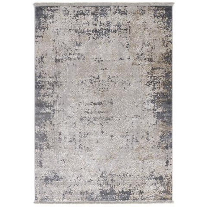 Vintage Traditional Distressed Medallion Hand-Carved Hi-Low Textured Soft Blue/Grey Rug-Origins-Rug Love - The Most Loved Rug Store