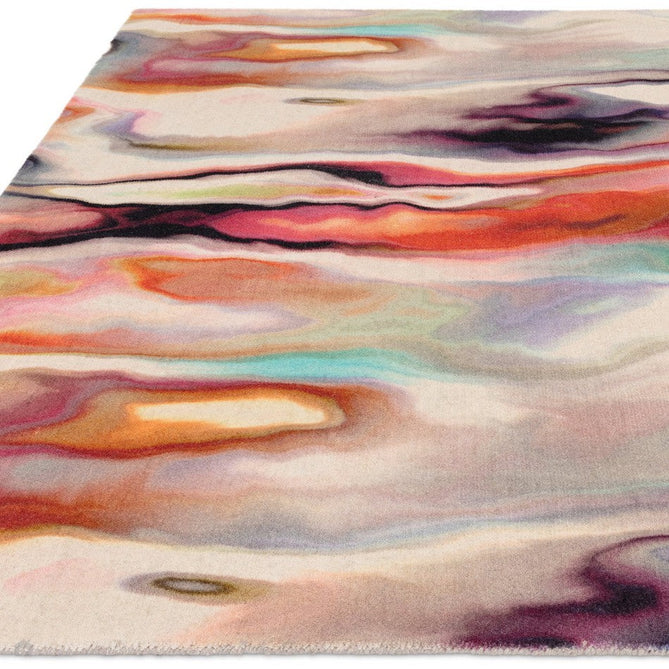 Vision Impression Modern Abstract Hand-Woven Printed Wool Flat-Pile Multicolour Rug-Asiatic Carpets-Rug Love - The Most Loved Rug Store