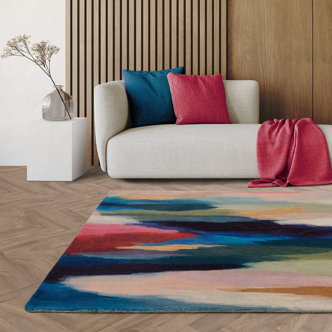 Vision Pigment Modern Abstract Hand-Woven Printed Wool Flat-Pile Multicolour Rug-Asiatic Carpets-Rug Love - The Most Loved Rug Store