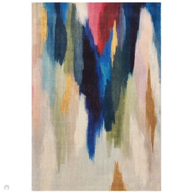 Vision Pigment Modern Abstract Hand-Woven Printed Wool Flat-Pile Multicolour Rug-Asiatic Carpets-Rug Love - The Most Loved Rug Store