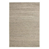 Vista Modern Plain Hand-Woven Ribbed Textured Wool Cream/Natural Beige/Charcoal Rug