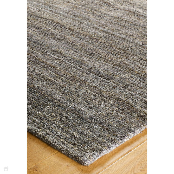 Vista Modern Plain Hand-Woven Ribbed Textured Wool Grey Rug-Oriental Weavers-Rug Love - The Most Loved Rug Store