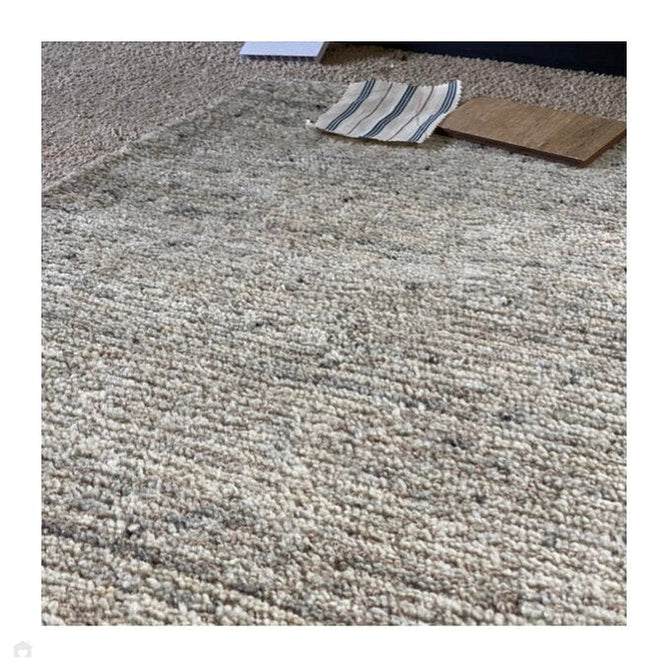 Vista Modern Plain Hand-Woven Ribbed Textured Wool Natural Cream Rug-Oriental Weavers-Rug Love - The Most Loved Rug Store