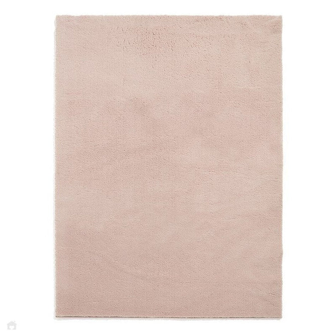 Washable Bay Modern Plain Sleek Low Profile Smooth Textured Super-Soft Polyester Shaggy Blush Rug-Think Rugs-Rug Love - The Most Loved Rug Store