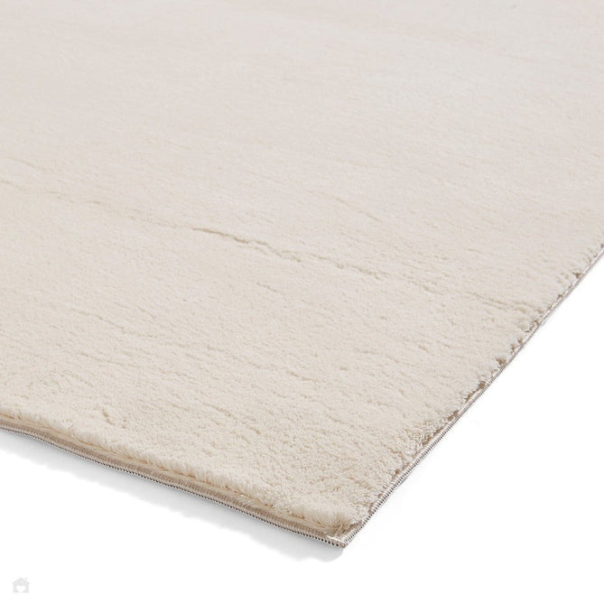 Washable Bay Modern Plain Sleek Low Profile Smooth Textured Super-Soft Polyester Shaggy Cream Rug-Think Rugs-Rug Love - The Most Loved Rug Store