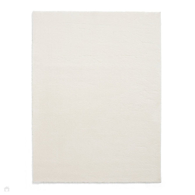 Washable Bay Modern Plain Sleek Low Profile Smooth Textured Super-Soft Polyester Shaggy Ivory Rug-Think Rugs-Rug Love - The Most Loved Rug Store