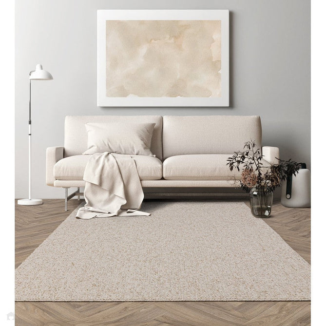 Washable Boden Modern Plain Bobble Textured Soft-Touch Polyester Flatweave Ivory Rug-Asiatic Carpets-Rug Love - The Most Loved Rug Store