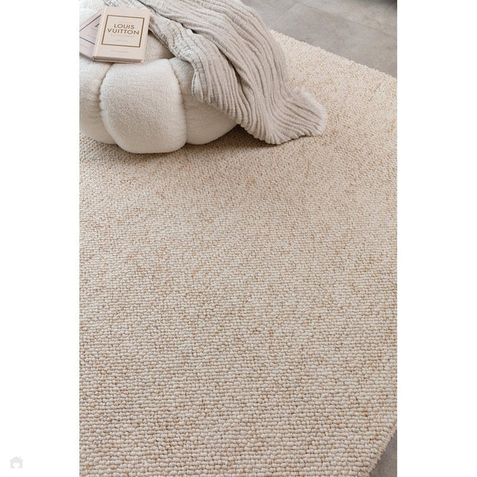 Washable Boden Modern Plain Bobble Textured Soft-Touch Polyester Flatweave Ivory Rug-Asiatic Carpets-Rug Love - The Most Loved Rug Store