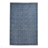 Washable Catherine Lansfield Deco Peacock Blue Flatweave Rug