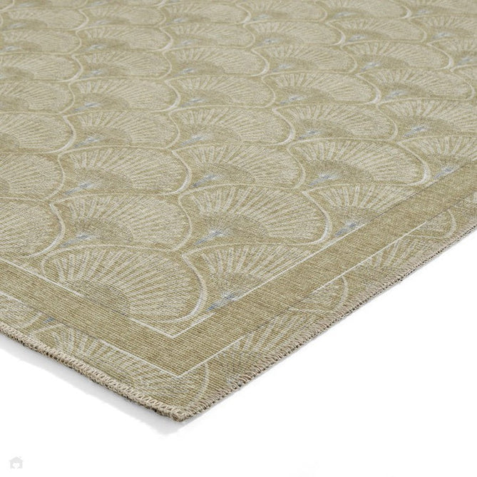 Washable Catherine Lansfield Deco Peacock Green Flatweave Rug-Think Rugs-Rug Love - The Most Loved Rug Store