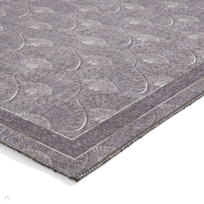 Washable Catherine Lansfield Deco Peacock Grey Flatweave Rug-Think Rugs-Rug Love - The Most Loved Rug Store