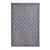 Washable Catherine Lansfield Deco Peacock Grey Flatweave Rug