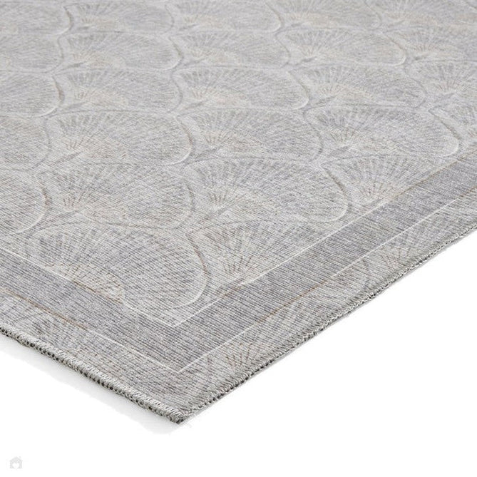 Washable Catherine Lansfield Deco Peacock Silver Flatweave Rug-Think Rugs-Rug Love - The Most Loved Rug Store